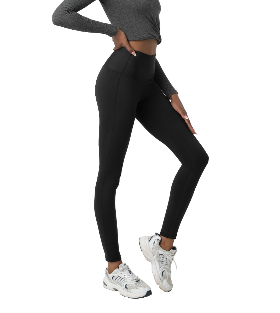 LAPASA Leggings Sportivi Donna Yoga Vita Alta Opachi Contenitivi Pancia Traspiranti Pantaloni Allenamento Palestra L01A1/B1 