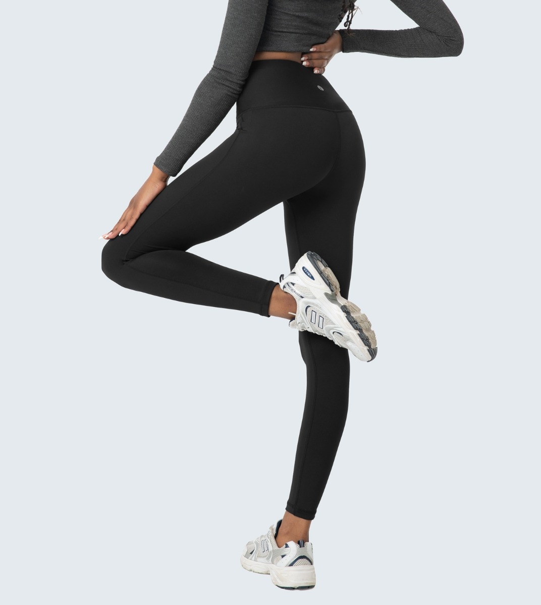 LAPASA Donna Leggings Yoga Vita Alta Opachi Contenitivi Pancia Traspiranti Pantaloni Sportivi L01A1/B1 L36A1/B1 