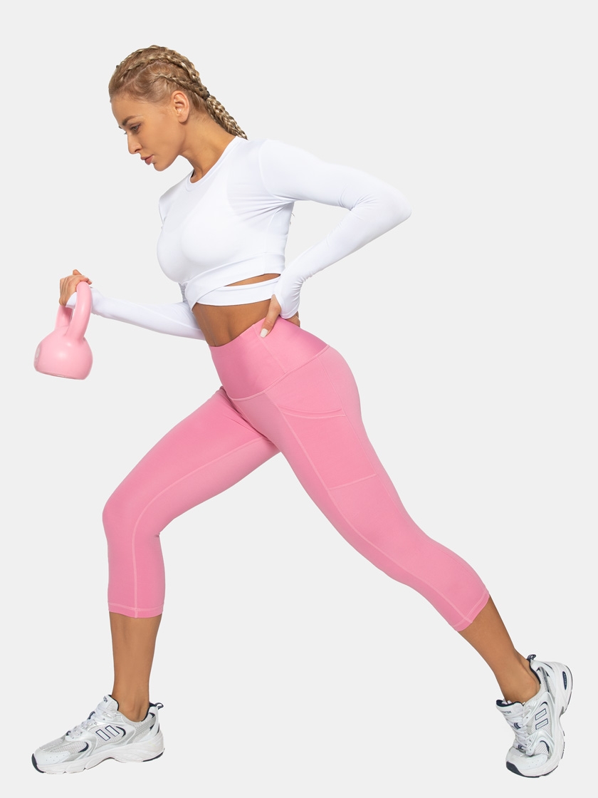 Womans Yoga Workout Leggings Tummy Control High Waist Yoga Pants for Women