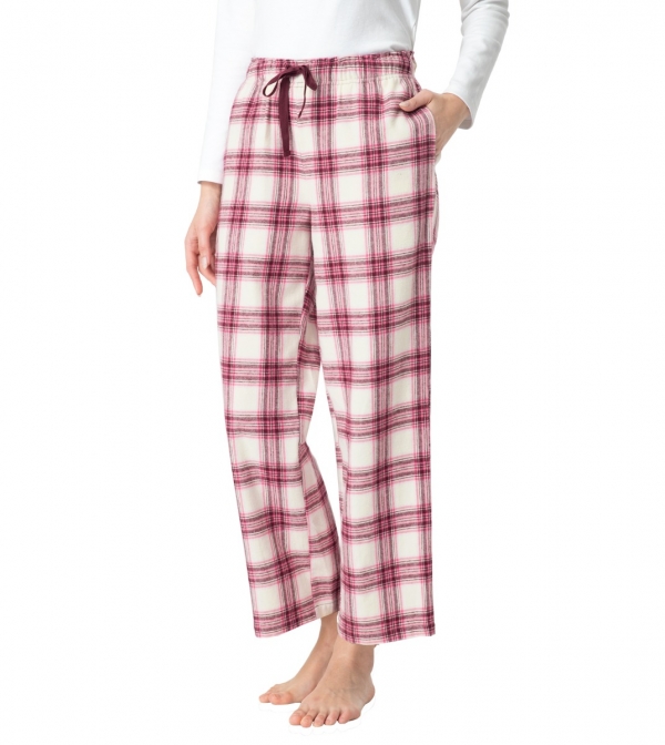 LAPASA Women's Cotton Flannel Lounge Pants Loose Fit  Sleepwear Pajama Trousers L74R1
