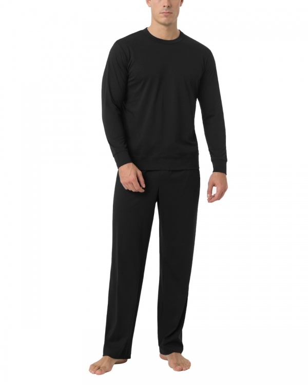 LAPASA Men's Lightweight Polycotton Pajama Set Pajama Top & Bottom M100R2