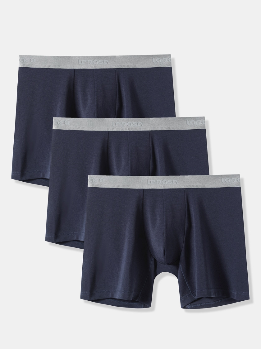 LAPASA (3 Pack) Men's MicroModal Boxer Briefs UnderwearM71R3 