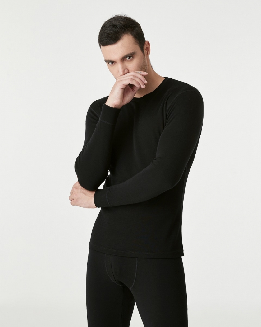 LAPASA Men's Merino Wool Base Layer Top Warm Thermal Underwear Long Sleeve Shirt Thermoflux M29 M67