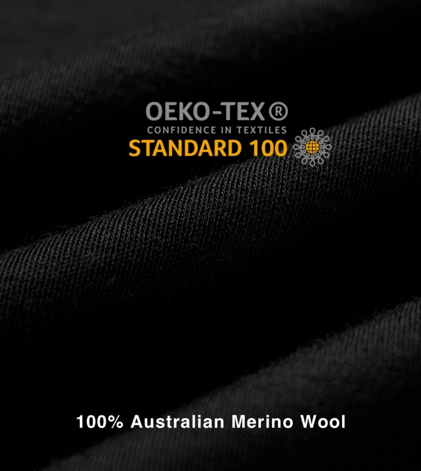 LAPASA Men's 100% Merino Wool Midweight Thermal Top Breathable Long Sleeve Shirt M67R1