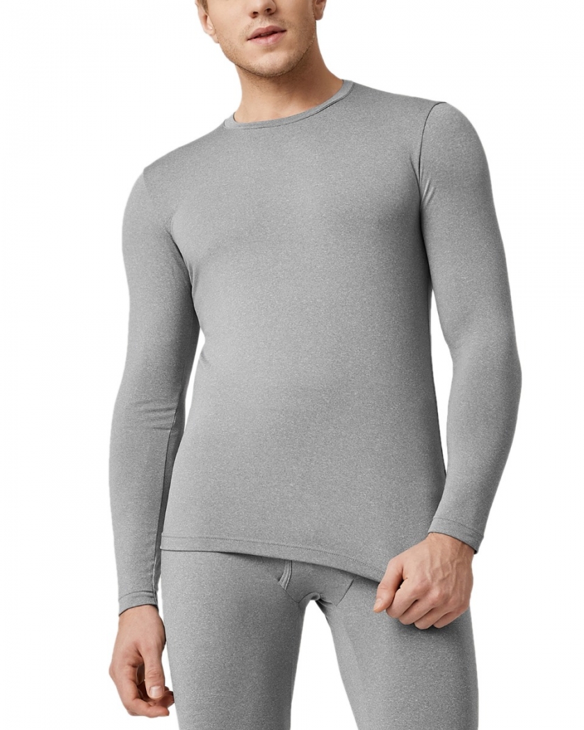 LAPASA (2 Pack) Men's Lightweight Thermal Undershirt Fleece Lined Base Layer Top M09R2