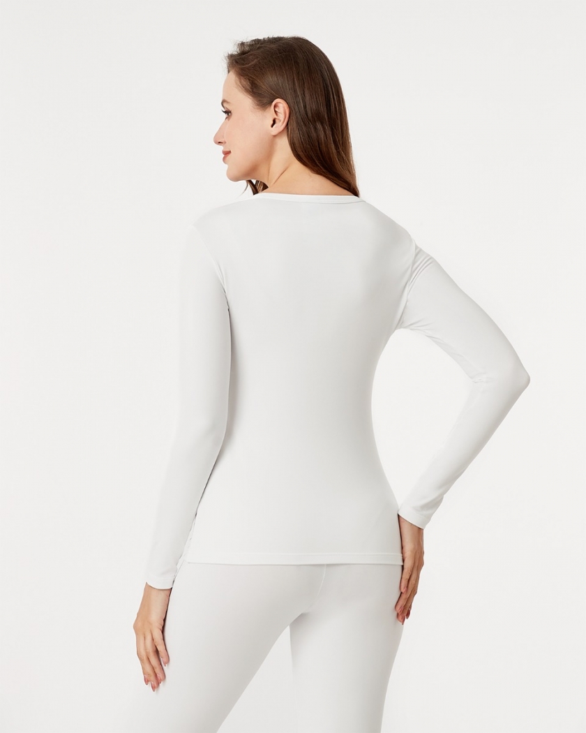 LAPASA Women's Lightweight Thermal Top Breathable Fleece Lined Base Layer Long Sleeve Shirt L15R1 | Lapasa