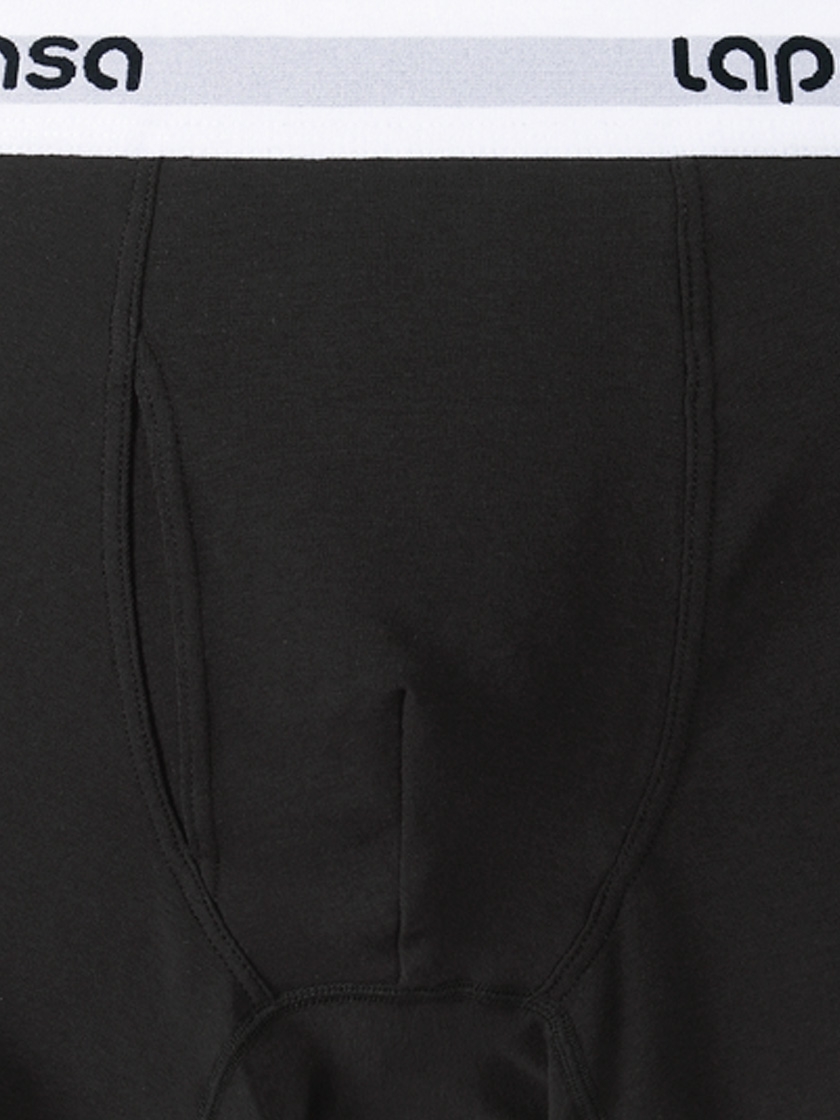 LAPASA (4 Pack) Men's Bulge Pouch Cotton Boxer Briefs Stretch Open Fly Trunks M03R4					