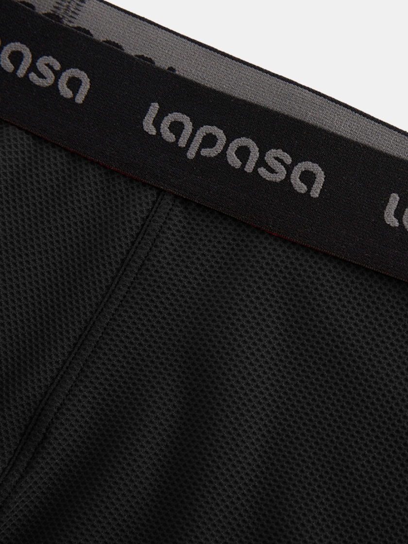 LAPASA 3 Pack Men's Lightweight Quick Dry Activewear Boxer Briefs Breathable Underwear Multipack M121R3