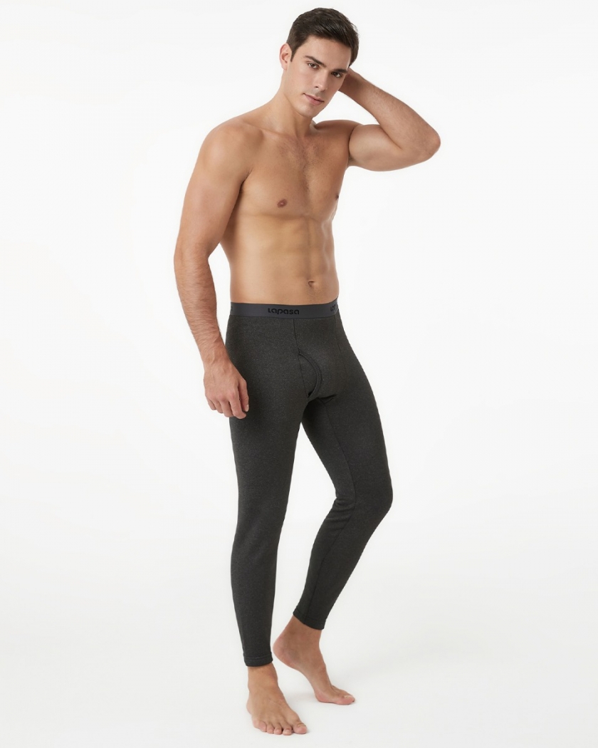 LAPASA Men's Heavyweight Thermal Underwear Pants Fleece Lined Long Johns Leggings Base Layer Bottom M25R1